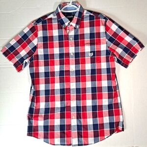 Chaps Short Sleeve Flannel Medium